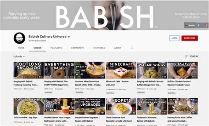 Babish Culinary Universe net worth, income and estimated earnings of Youtuber channel