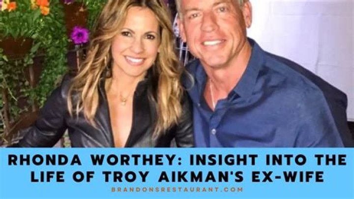 Rhonda Worthey Troy Aikman Ex-Wife Age, Wikipedia, Children